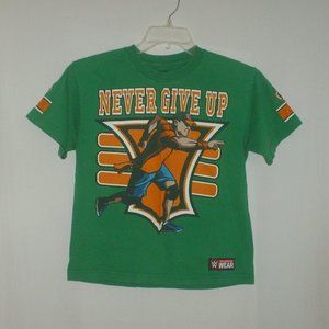 Vintage WWE John Cena Never Give Up T-shirt - NWOT - size youth Large